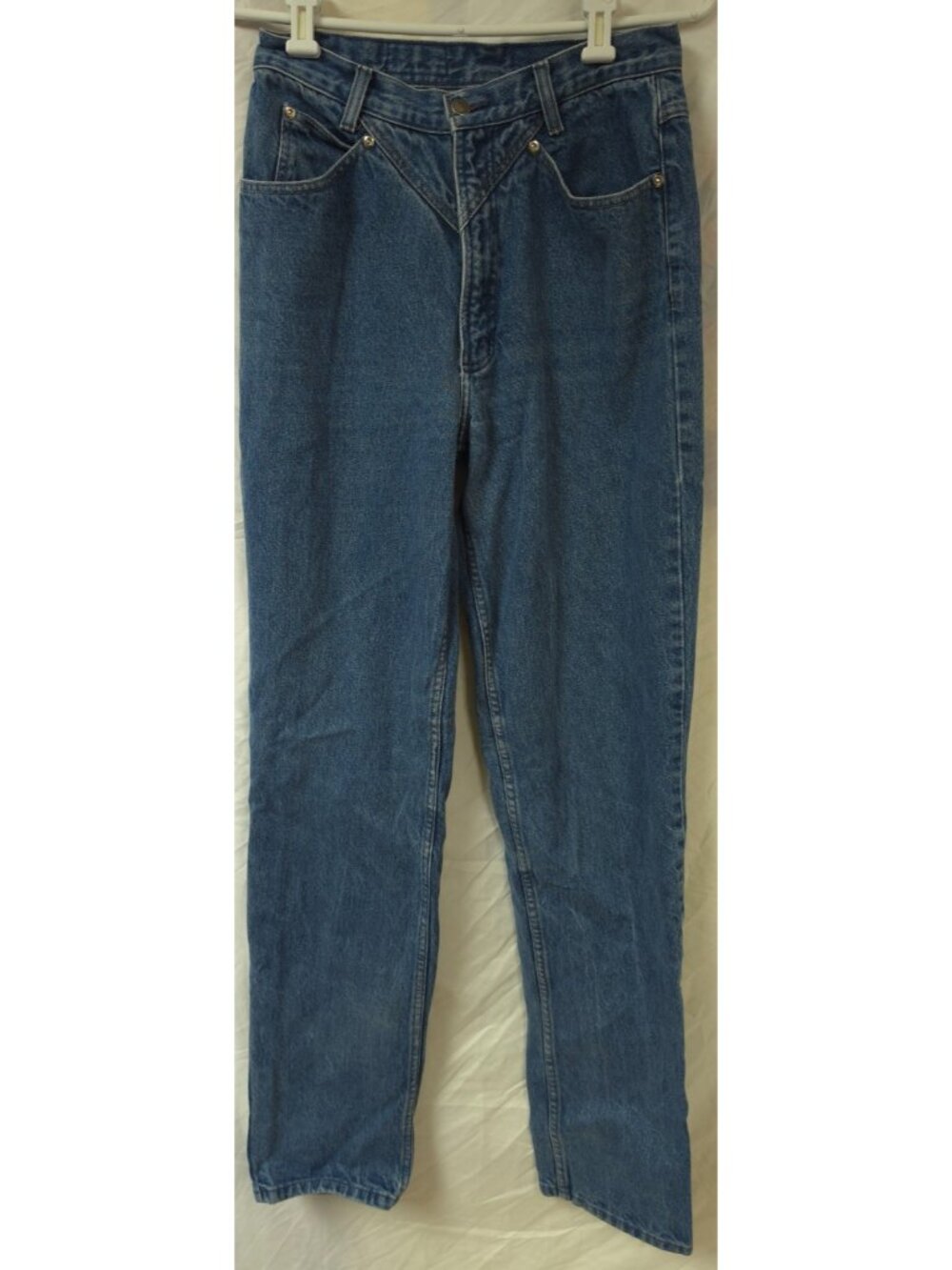 Rocky Mountain Jeans Womens 32/13X36 Bare Back Straight Denim Pants Western 90s